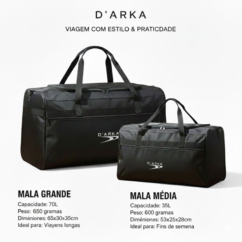 Kit 2 Bolsa Mala  De Viagem Grande Sacola De Mão  M E G