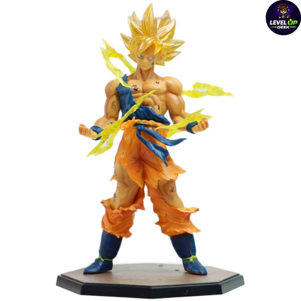 Boneco Dragon Ball Z Son Goku Super Saiyan Action Figure Colecionável 16cm Anime REF: 0002