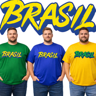Kit Camiseta Brasil Plus Extra G Dry Fit Copa Do Mundo em Oferta na Shopee