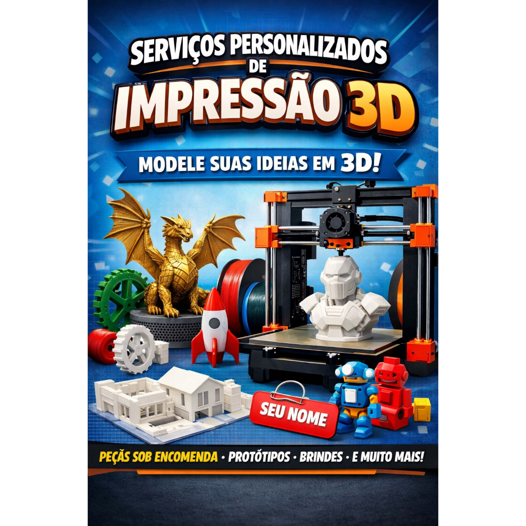 Serviço De Impressão 3D Personalizado ImpressãoSua