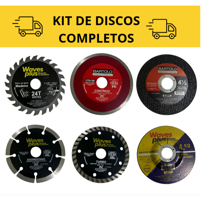 disco de corte continuo Kit  unidades / Makita / serra marmore/ disco de corte diamantado / 110mm