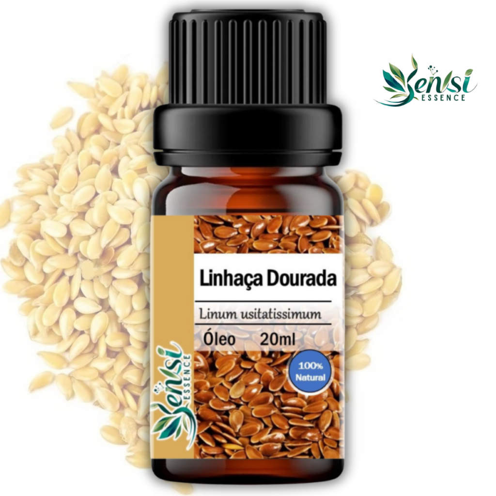 Óleo Vegetal de Linhaça Dourada 20ml 100% Puro