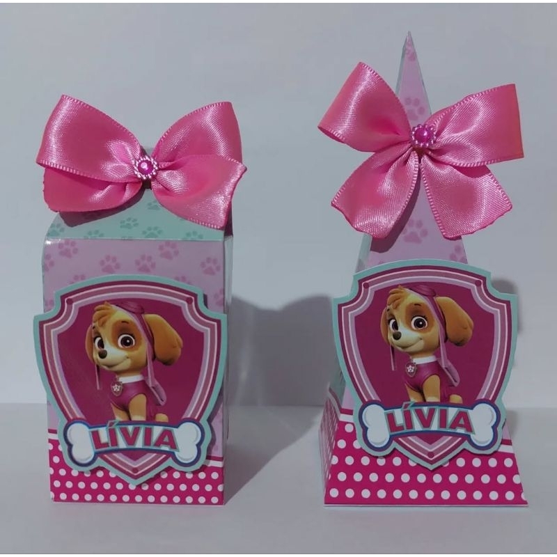 Kit Festa - Lembrancinhas Personalizadas Patrulha Canina - Caixinhas Personalizadas - Papelaria Personalizada