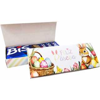 10 Embalagem Capa Porta Bis Chocolate Pascoa Aquarela - Chocolate em Oferta na Shopee