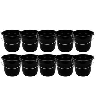 Kit 10 Baldes de Limpeza Plástico Reforçado 7,5 Kit