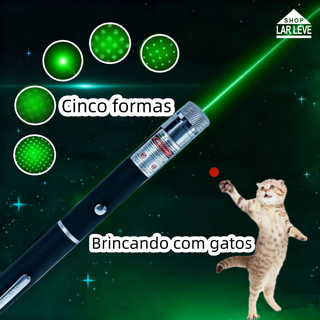 Laser Pointer Verde e Vermelho USB, Alta Visibilidade，para Aula, Reunião, Astronomia e Pets em Oferta na Shopee