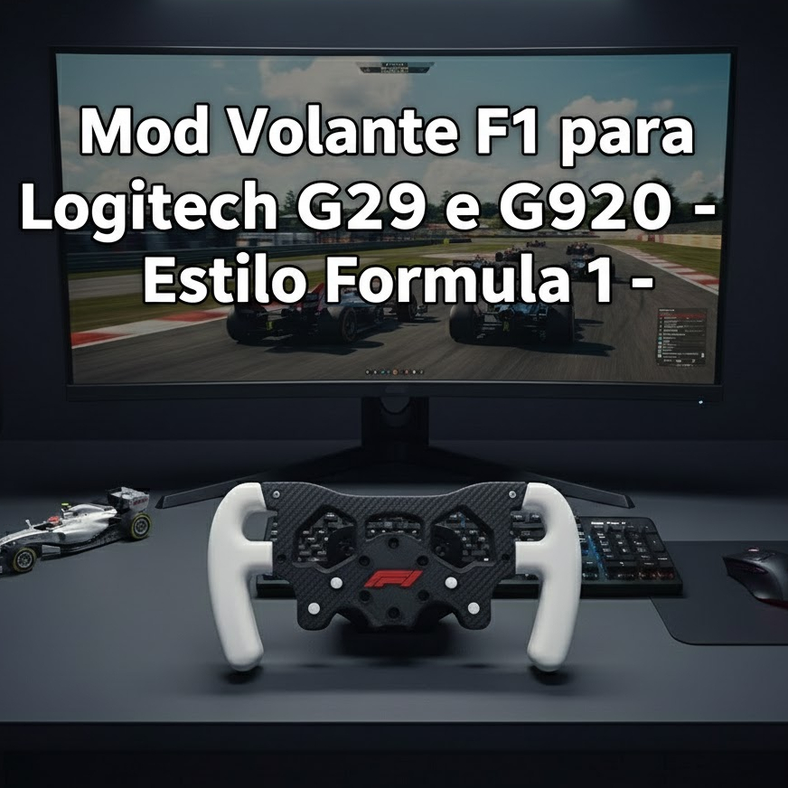 Add-on Volante F1 Minimalista compatível com Logitech G29 / G920 em Oferta na Shopee