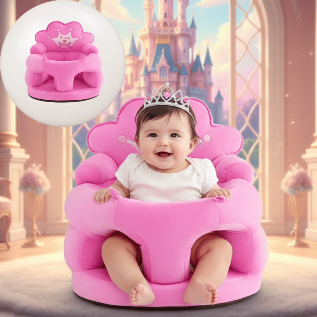 Assento Para Bebê Alimentação E Descanso Príncipe E Princesa