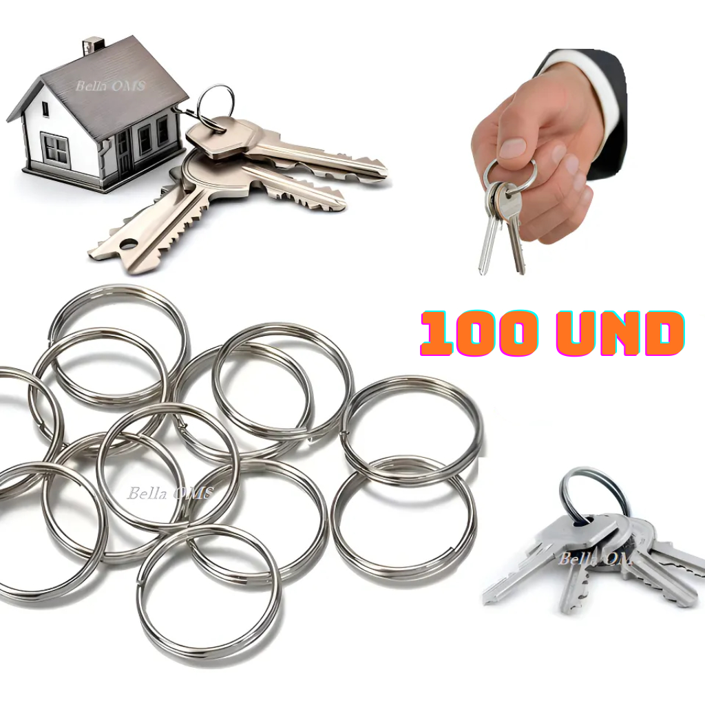 100 Argola de Chaveiro Ou Chave 22mm Argolas Menor Preço Qualidade Profissional