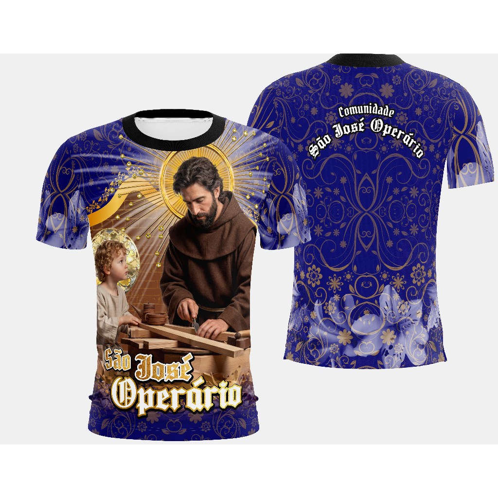 CAMISETA SÃO JOSÉ OPERÁRIO RELIGIOSA CAMISA CATÓLICA