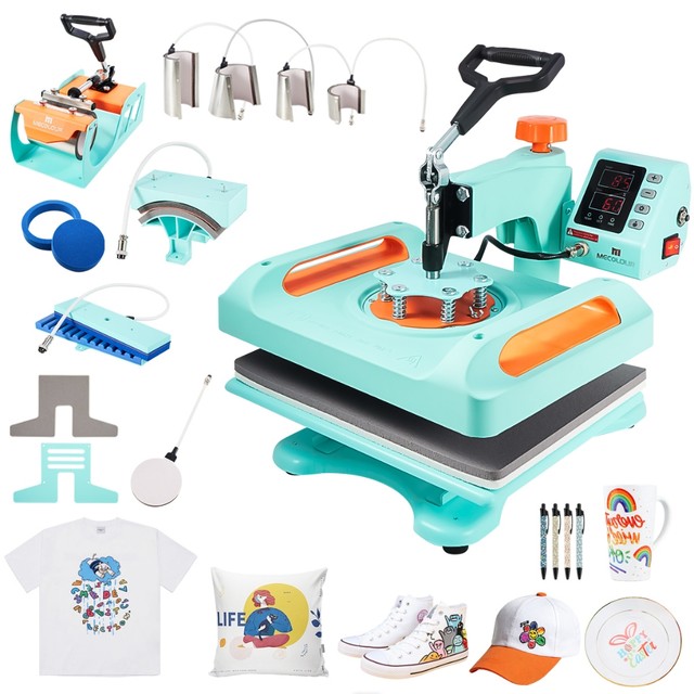 Prensa Térmica 11 Ee 1 Sublimação Camiseta Chinelos Bones Prato Voltagem 110v/220v Mecolour