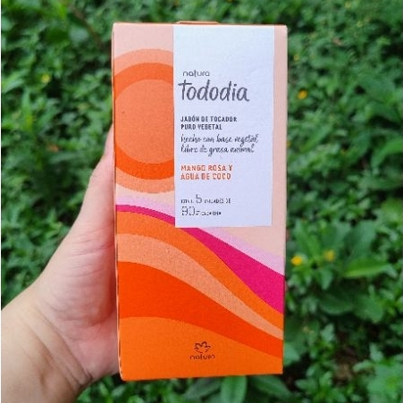 Caixa de Sabonete Natura Todo Dia Manga Rosa e Água de coco