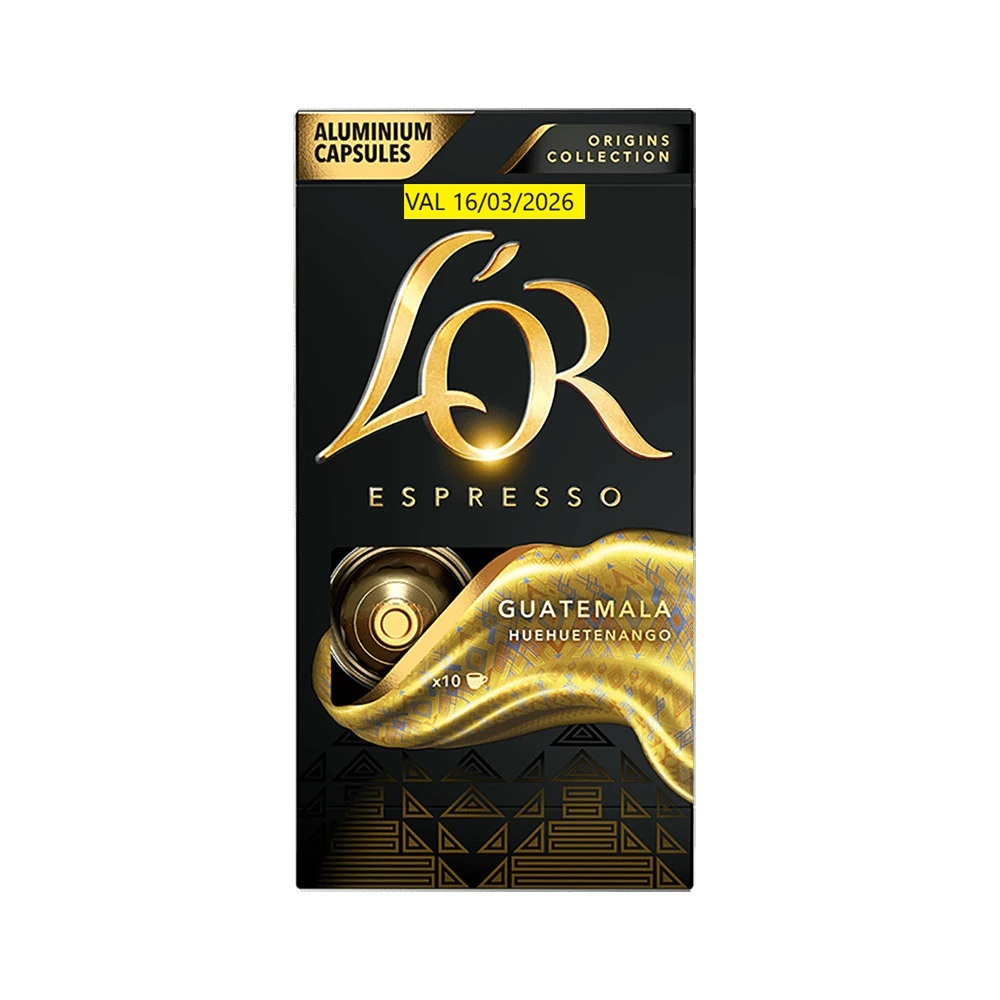 Cápsulas Café L'OR Guatemala 10 Un