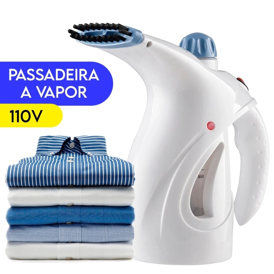Passadeira 110v Ferro a Vapor Vaporizador de Roupas Tira Amasso Portátil