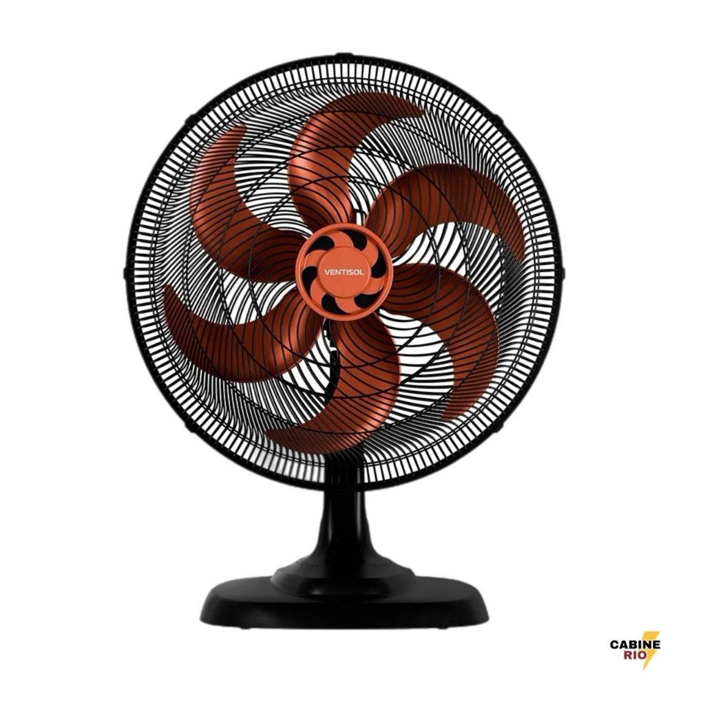Ventilador de Mesa Ventisol Bronze Turbo 6 – 50cm | Potência, frescor e conforto! em Oferta na Shopee