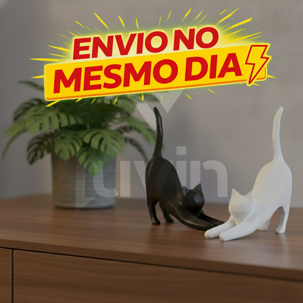 Gatos Decorativos Minimalistas Escultura Decoração Moderna Quarto Sala Presentes em Oferta na Shopee