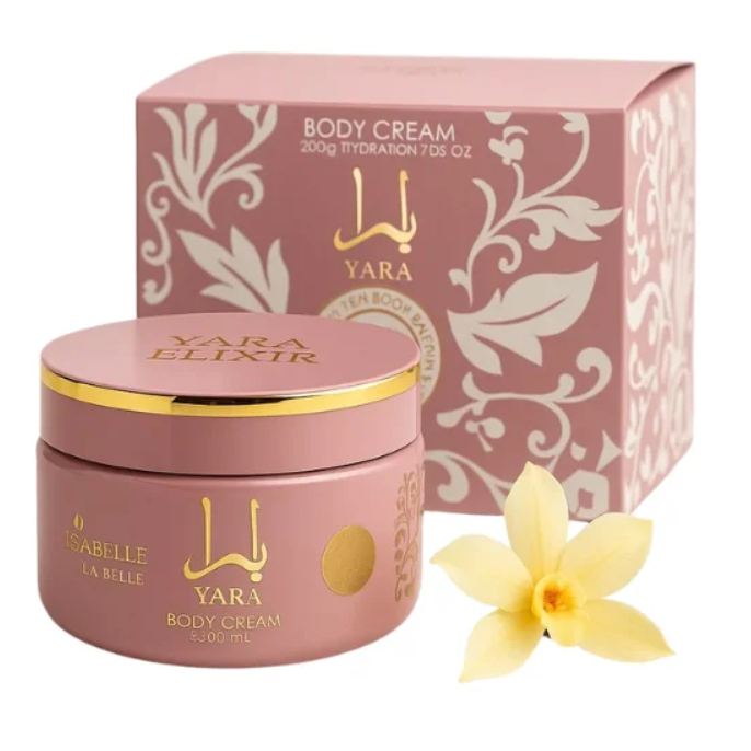 Creme Hidratante Corporal Yara Elixir Isabelle La Belle 200g – Oriental Baunilha