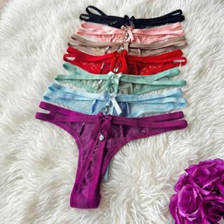 Kit Calcinha Fio Dental C/ Jóia Lingerie em Oferta na Shopee