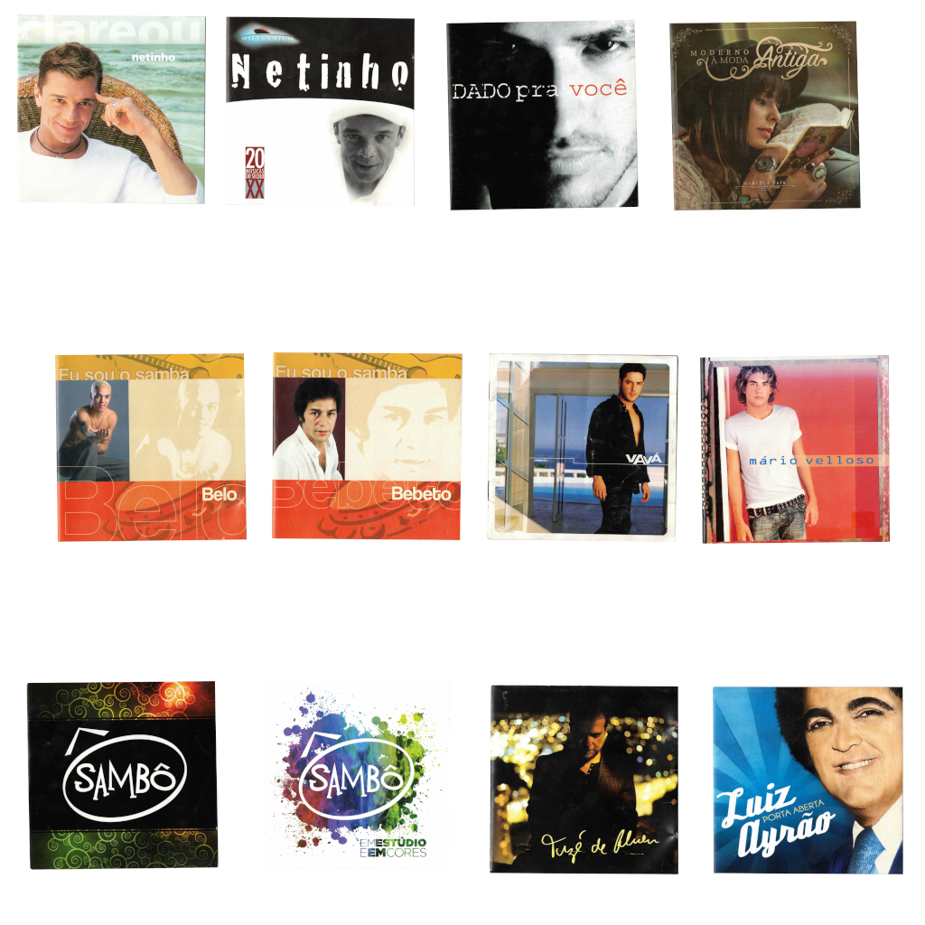 Lote de 12 CDs - Bebeto, Belo, Vavá, Netinho, Marcela Taís, Luiz Ayrão, Sambô, Mario Velloso
