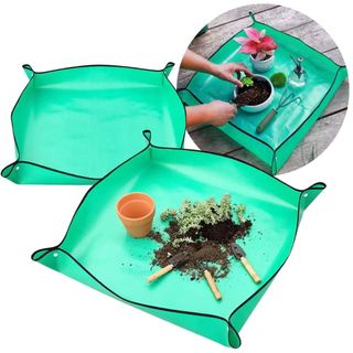 Kit 2 Esteira Tapete De Plantio/Esteiras De Jardinagem De PE De Jardim Reutilizáveis/Plantas À Prova D'água Dobráveis