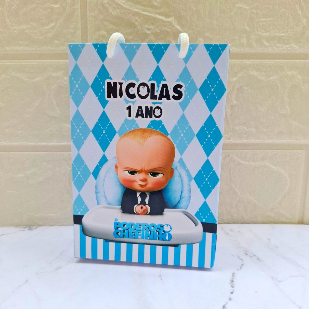 Sacolinha Surpresa P Poderoso Chefinho PEGUE E MONTE Personalizada Lembrancinha Festa Infantil