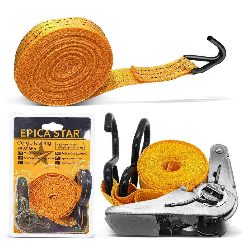 Cintas de amarração de carga Tensor 4,5M para uma fixação segura