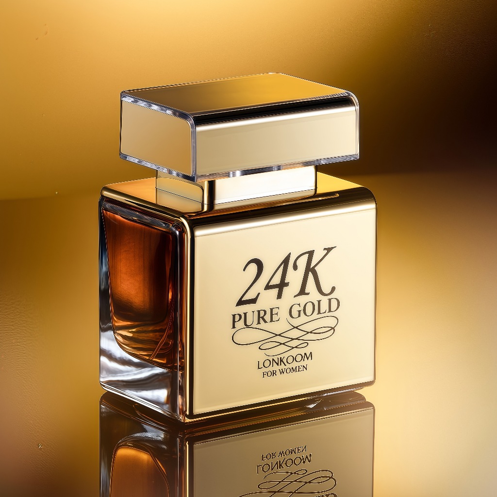 LONKOOM 24k Pure Gold Eau de Parfum 100 ml Feminino Perfume de Luxo para Mulheres