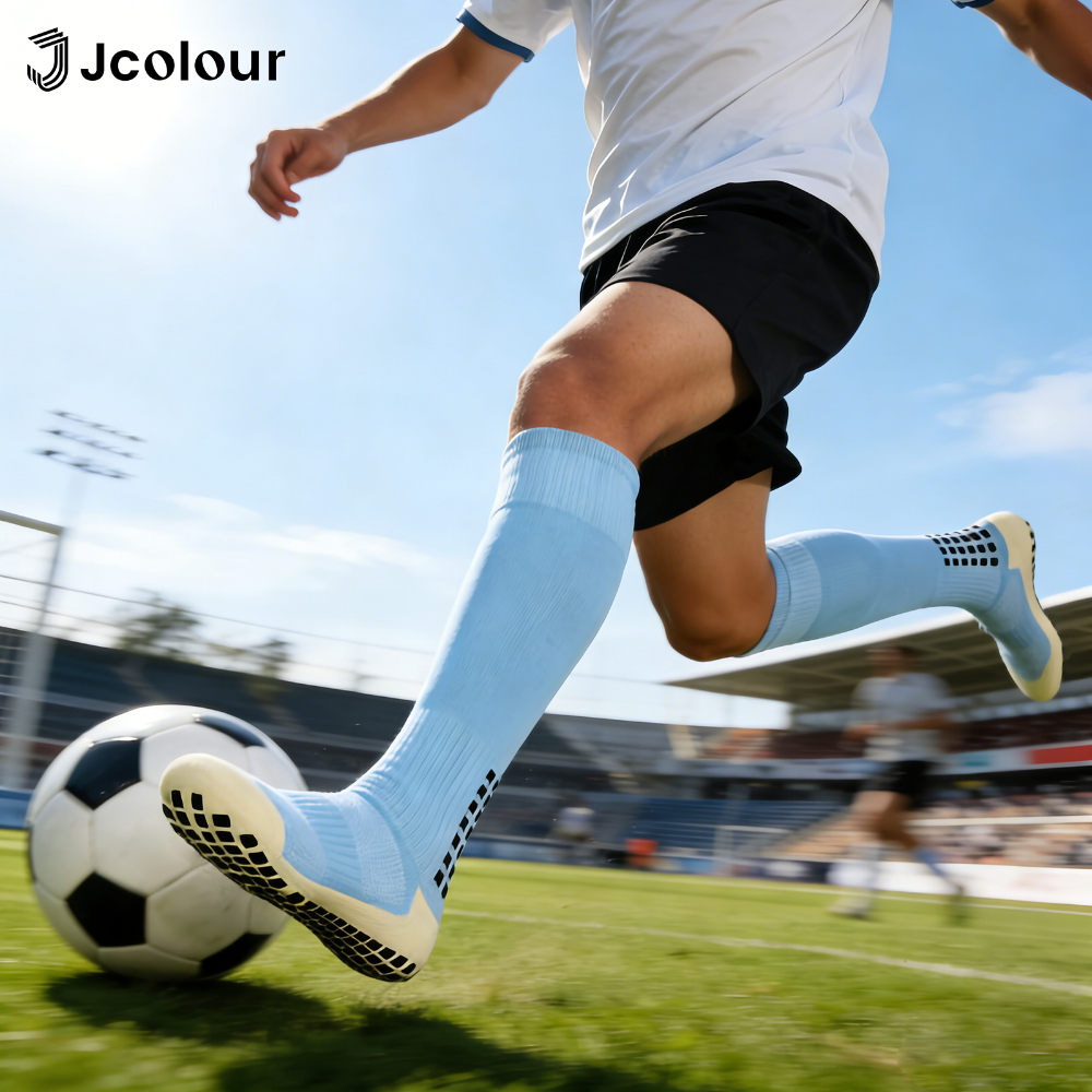 Jcolour Kit 3 Meias Longas de Futebol Adulto Cano Alto Antiderrapante Conforto e Suporte Esportes Intensos em Oferta na Shopee