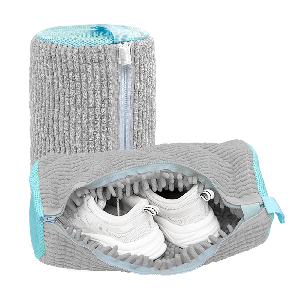 Sacos Lavar Sapato De Viagem Armazenamento Malha Lavanderia Anti Deformação Saco de Lavagem Sapato