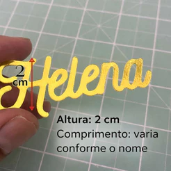 Nome Personalizado em Lamicote 2cm | Tag para Lembrancinha e Decoração