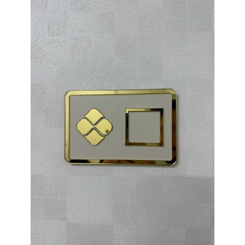 Placa QR PIX em Acrílico Premium + MDF Branco 10x15cm