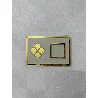 Placa QR PIX em Acrílico Premium + MDF Branco 10x15cm
