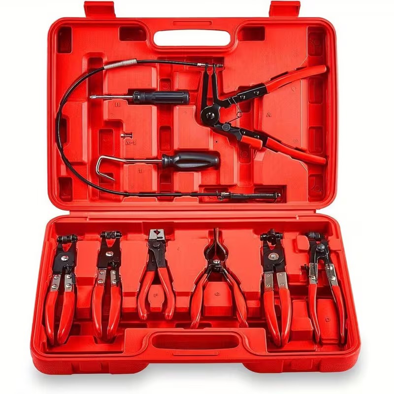 Kit 9 Alicate Mangueira Remoção Fixação Automotiva Completa remoção de braçadeira de mangueira em Oferta na Shopee