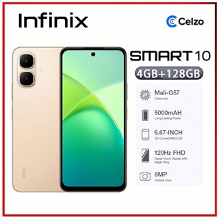 Smartphone Infinix Smart 10 4G Tela 6.67'' 4GB+128GB, Ouro Crepúsculo em Oferta na Shopee