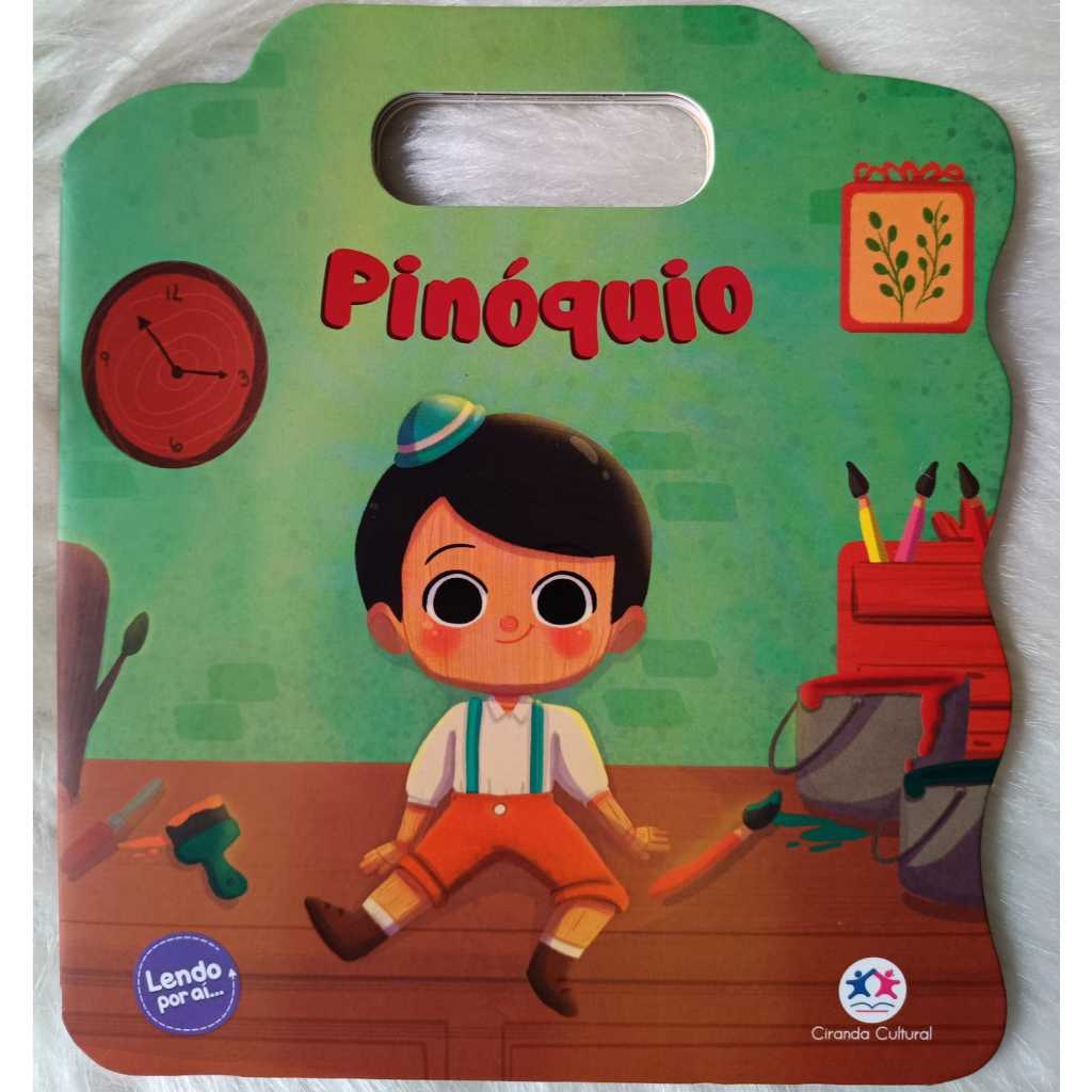 Livro infantil Contos Clássicos: Cinderela, O Patinho Feio, Rapunzel, Pinóquio, Os Três Porquinhos...