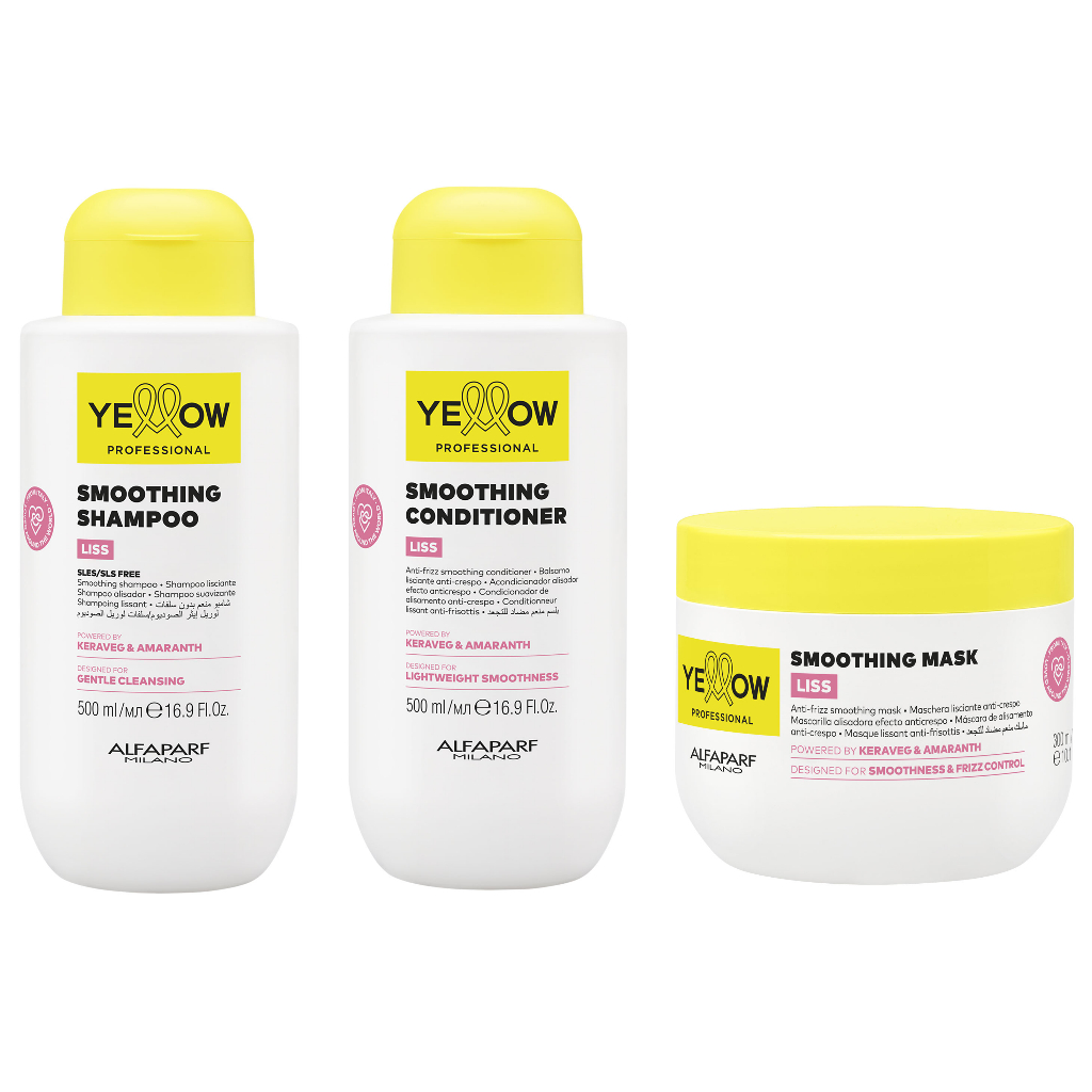 Kit Yellow Liss Therapy Máscara + Condicionador + Shampoo
