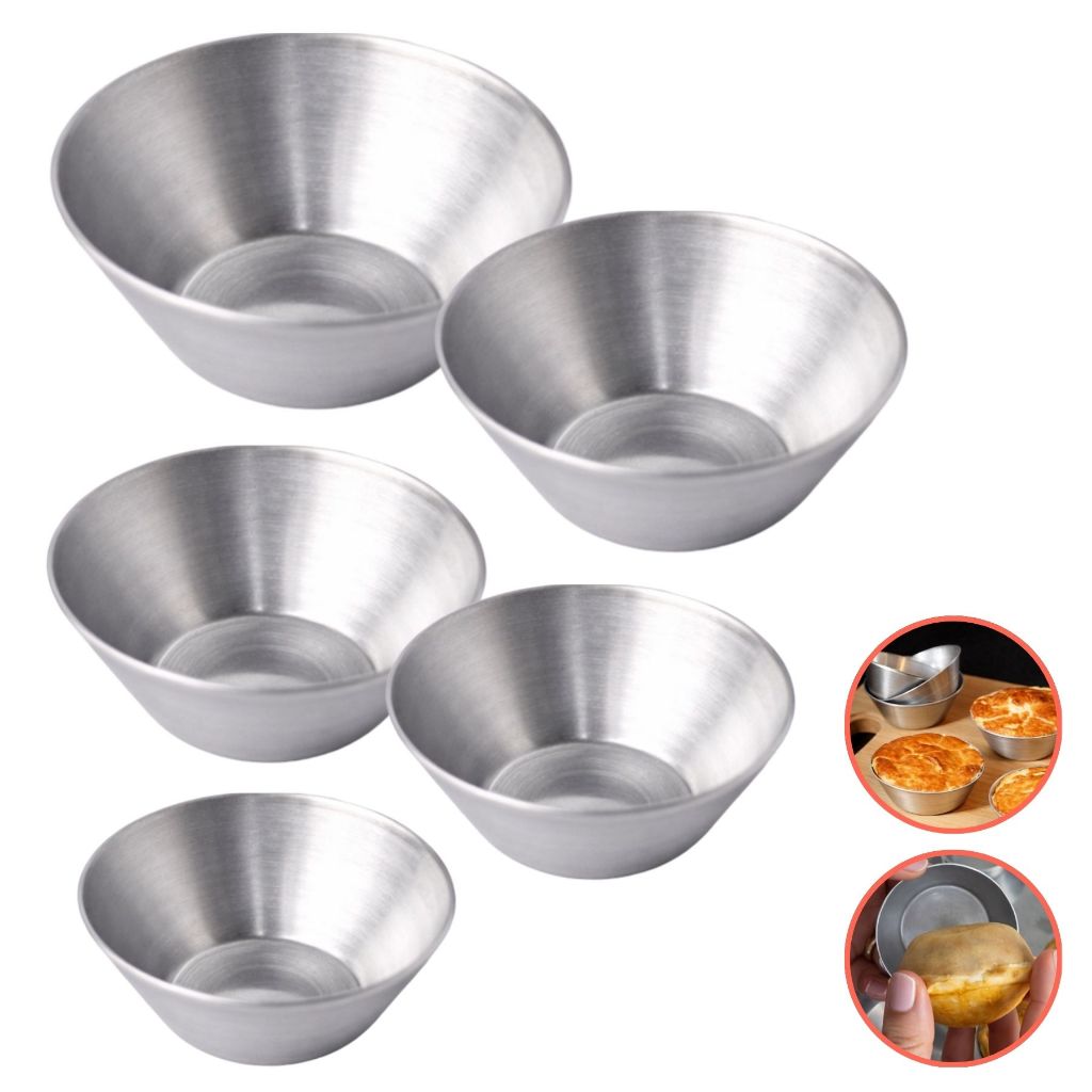 Kit 60 Forminhas Empada Forma Empadinha Mini Cupcake Alumínio Tamanhos Variados Festa Salgados Reutilizável Air Fryer