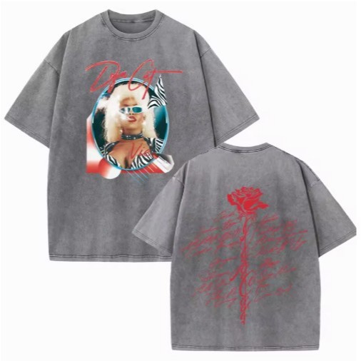 Camiseta Doja Cat Tour Inspired Estilo Urbano em Oferta na Shopee
