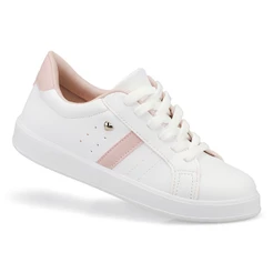 Tênis Casual Feminino Branco Cadarço Leve e Confortável 28-040