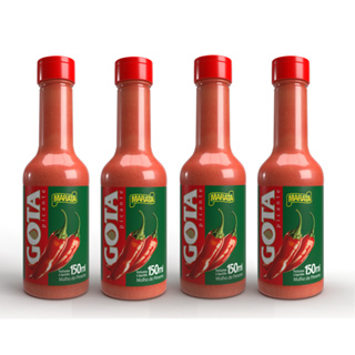 Kit 4x Molho de Pimenta Gota Maratá 150ml em Oferta na Shopee