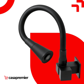 Torneira Gourmet Em Metal Preta Flexível De Parede Pia Cozinha Arejador 02 Modos em Oferta na Shopee