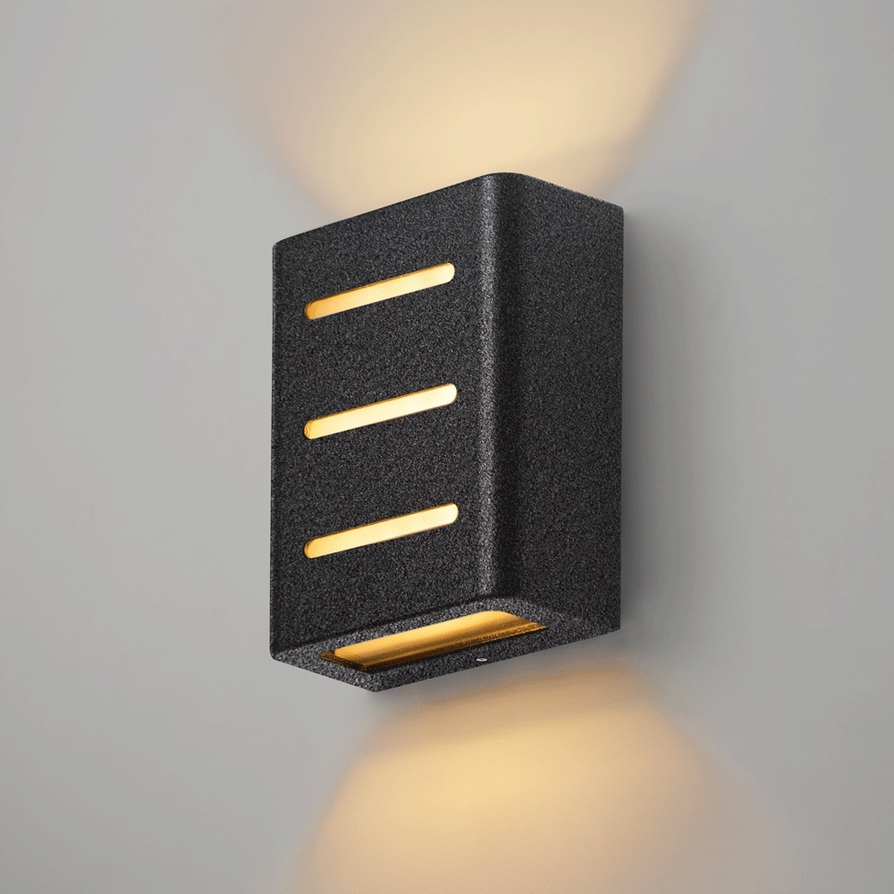 Arandela Fussen 3 Aletas Germany Premium Blumenau Preto Bivolt Parede