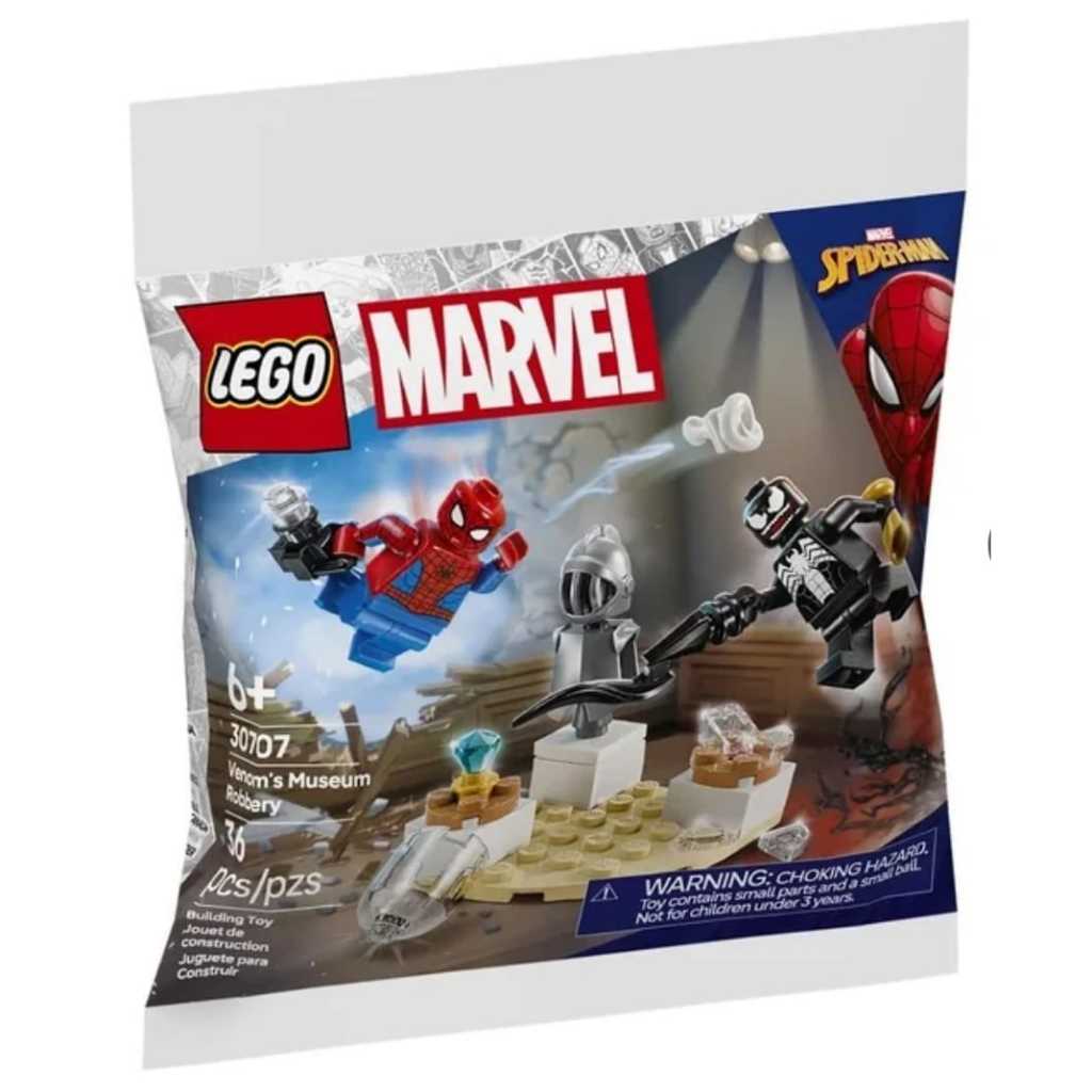 Lego Marvel Venom Theft no Museu Robbery (30707) 36 pecas em Oferta na Shopee