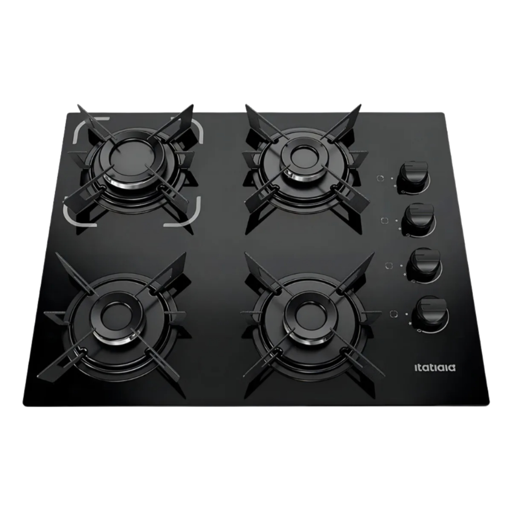 Imagem Cooktop Electra Plus 4 Bocas Preto | 127/220V | Design Moderno e Potente