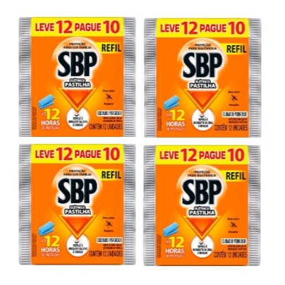 BOX c/4 REPELENTE PASTILHA ELÉTRICO SBP NOITES TRANQUILAS PACOTE LEVE 12 PAGUE 10 UNI em Oferta na Shopee