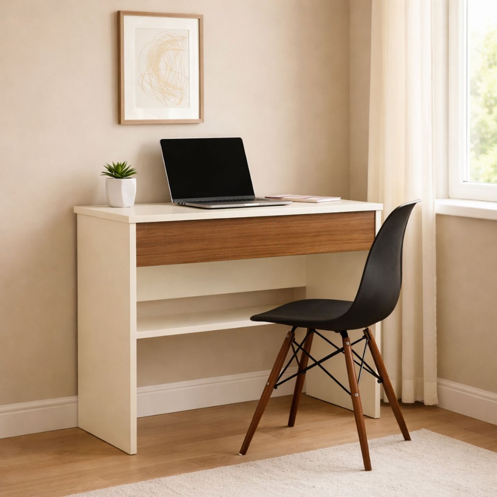 Escrivaninha Com Gaveta Compacta Mesa de Estudo para Computador Home Office em Oferta na Shopee