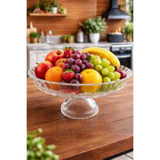 Fruteira Centro de Mesa - Boleira Alta Daisy em Oferta na Shopee