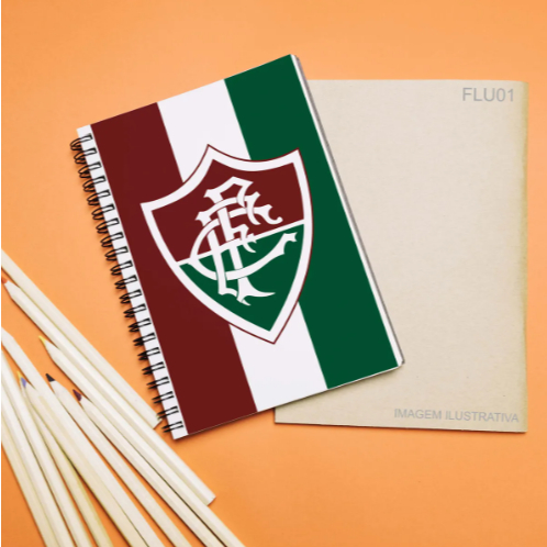 KIT 2 Adesivos para Capa de Caderno Fluminense (21x30cm) Capa Personalizada