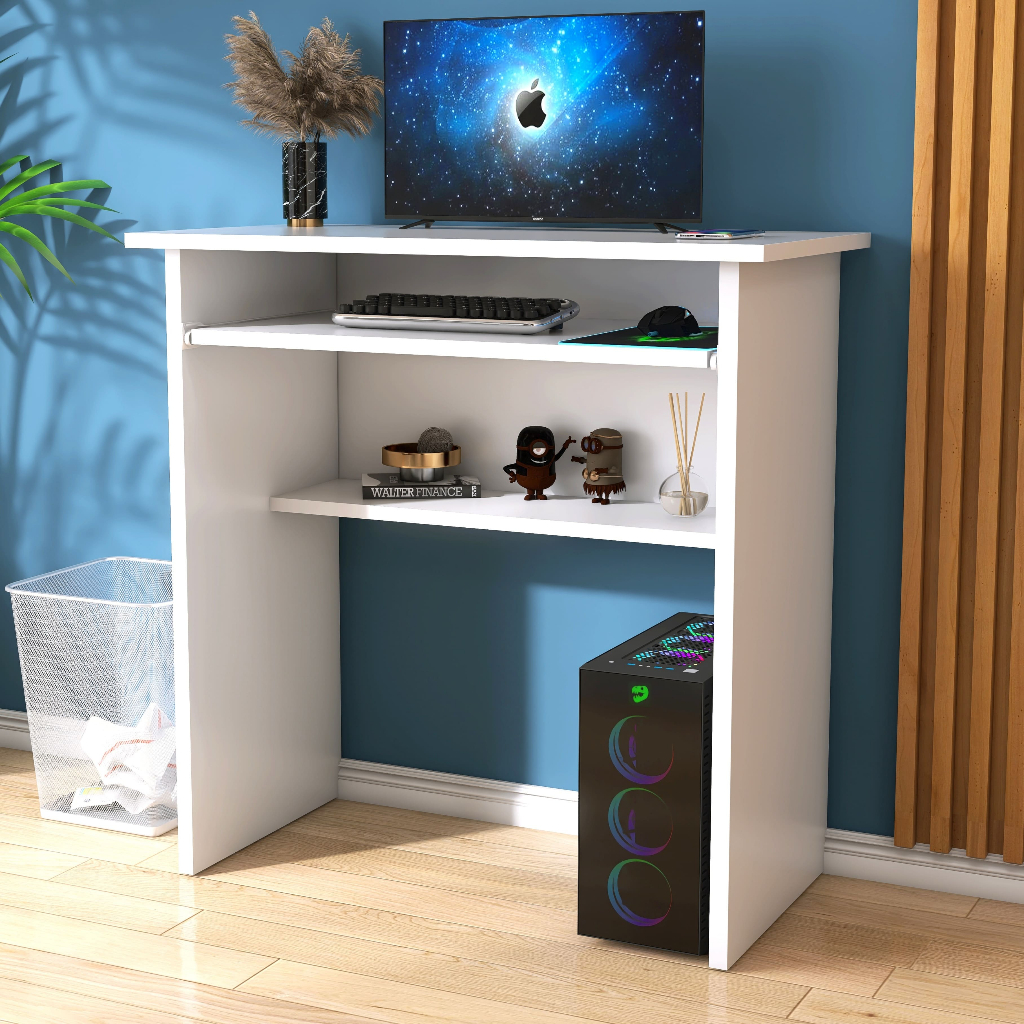 Escrivaninha Mesa Valdir Compacta Home Office Para Escritório