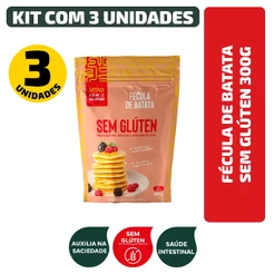 Kit Fécula De Batata Sem Glúten 300G - 3 Unidades